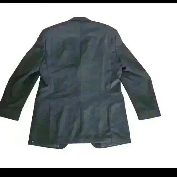 Ralph Lauren Mens Black Green Label Classic Formal Suit Jacket 44L